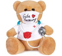 Ours 'Gute Besserung' ou 'Get Well Soon' Doudou 35 cm Souhaits de Rétablissement