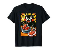 Ours Heureux profitant d'un délicieux Barbecue festin avec Baguettes T-Shirt