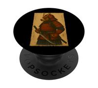 Ours Japonais Vintage Samouraï Ukiyo-e Anime Warrior Art PopSockets PopGrip Adhésif