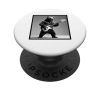 Ours jouant de la basse et de la guitare Rock Country Band PopSockets PopGrip Adhésif