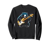 Ours Jouant de la Guitare Basse, Guitariste Ours Sweatshirt