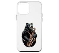 Ours Jouant du Saxophone Jazz Musicien Coque pour iPhone 12 Mini