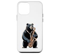 Ours Jouant du Saxophone Jazz Musicien Coque pour iPhone 12 Mini