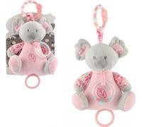 Ours koala hochet peluche 19cm suspension sur poteau / cube jouet nat. machine rose 0+