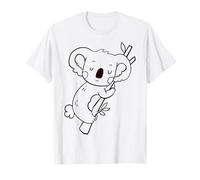 Ours koala mignon à peindre et colorier pour les enfants T-Shirt