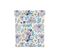 Ours Koala Mignons et Fleurs, Sac de Rangement pour Femmes, Portefeuille supérieur à Presser, Petit Porte-Monnaie, Pochette de Changement