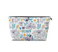 Ours Koala Mignons et Fleurs, Trousse de Toilette Trousse de Maquillage Sac à cosmétiques Trousse de Toilette de Voyage Portable