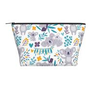 Ours Koala Mignons et Fleurs, Trousse de Toilette Trousse de Maquillage Sac à cosmétiques Trousse de Toilette de Voyage Portable