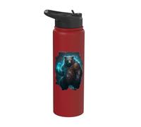 Ours magique de force dans le monde fantastique Stainless Steel Insulated Water Bottle