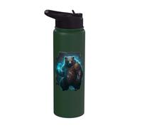 Ours magique de force dans le monde fantastique Stainless Steel Insulated Water Bottle