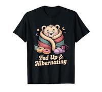 Ours marre et hiberner des Beignets de café T-Shirt