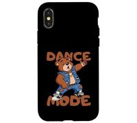 Ours Marron drôle Danse Mode Coach Cadeau pour Homme, Femme, Enfant Coque pour iPhone X/XS