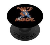 Ours Marron drôle Danse Mode Coach Cadeau pour Homme, Femme, Enfant PopSockets PopGrip Adhésif