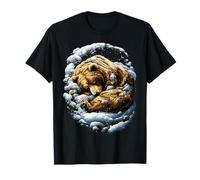 Ours Mignon avec Neige Animal enneigé Saison Hiver esthétique T-Shirt