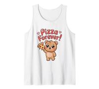 Ours Mignon de Dessin animé, Pizza pour Toujours Débardeur