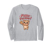 Ours Mignon de Dessin animé, Pizza pour Toujours Manche Longue