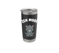 Ours mignon et amusant en mode Zen, yoga kawaii, sans stress Gobelet isotherme en acier inoxydable double paroi