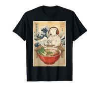 Ours Mignon Kawaii Japonais Gamer drôle Ramen rétro T-Shirt