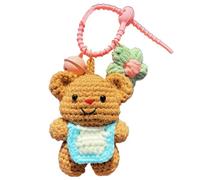 ours mignon, ours | Pendentif de sac animal Jouet de en tricot de dessin