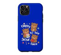 Ours Mignon pour la rentrée Scolaire Heureux de Voir Votre Visage Coque pour iPhone 11 Pro