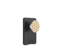 Ours Mignons esthétiques avec nœuds Marron à Pois sur Beige PopSockets PopWallet pour MagSafe