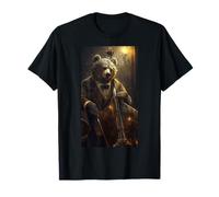 Ours Musicien Violoncelle Ours Brun Grizzly T-Shirt