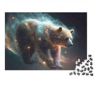 Ours Nébuleuse Puzzle 1000 Pièces Papier pour Adultes Ciel Étoilé Jeu de Puzzle 1000 Pièces Relaxant Décoratif 52x38cm/1000pcs