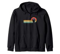Ours noir rétro vintage pour amoureux des animaux sauvages Sweat à Capuche
