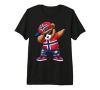 Ours Norvégien Drapeau de Norvège Dab Garçons Enfants 2026 T-Shirt Haut de Gamme
