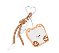 Ours Ornement Pain Porte-clés Peluche Porte-clés Doudou Pendentif en Peluche pour Sac à Dos Jouets