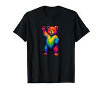 Ours, ourson, fierté, gay fierté, drapeau ours fierté, drapeau arc-en-ciel T-Shirt