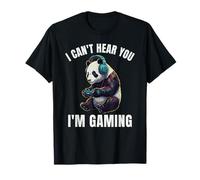 Ours Panda Amusant I Can't Hear You I'm Gaming T-Shirt
