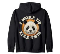 Ours Panda Amusant I Woke Up Like This Sleepy Tired Mood Sweat à Capuche