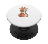 Ours panda drôle enlevé par des extraterrestres PopSockets PopGrip Adhésif