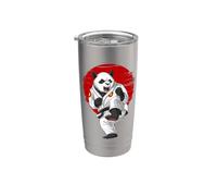 Ours Panda Karaté Kickboxing Muay Thai Kung Fu Arts Martiaux Gobelet isotherme en acier inoxydable double paroi