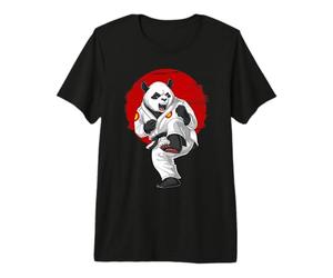 Ours Panda Karaté Kickboxing Muay Thai Kung Fu Arts Martiaux T-Shirt Haut de Gamme