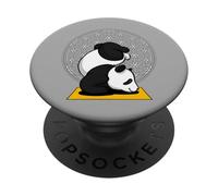 Ours Panda Zen Yoga Animal Drole PopSockets PopGrip Adhésif