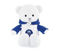 Peluche Doudou et Compagnie Ours Paris 2024 Blanc sweat à capuche bleu