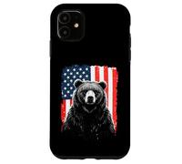 Ours Patriotique American Freedom Forest Paw Coque pour iPhone 11