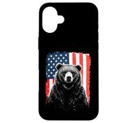 Ours Patriotique American Freedom Forest Paw Coque pour iPhone 16 Plus