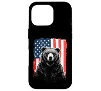 Ours Patriotique American Freedom Forest Paw Coque pour iPhone 16 Pro