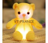 Ours Peluche Lumineux LED, Couleur: Jaune, Taille: 32cm