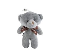 Ours Pendentif Porte-clés Mini Dessin Animé Animal en Peluche Beau Sac Ornements Gris Mini Porte-clés en PelucheOpération Facile