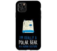 Ours Polaire Amusant avec Inscription « I'm Really a Polar Bear » Coque pour iPhone 11 Pro Max