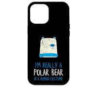 Ours Polaire Amusant avec Inscription « I'm Really a Polar Bear » Coque pour iPhone 12 Pro Max