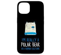 Ours Polaire Amusant avec Inscription « I'm Really a Polar Bear » Coque pour iPhone 13