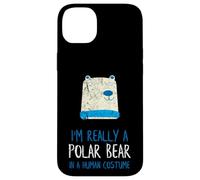 Ours Polaire Amusant avec Inscription « I'm Really a Polar Bear » Coque pour iPhone 14 Plus