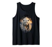Ours Polaire Arctic Wildlife Coucher de Soleil Nature Amant d'ours Polaire Débardeur