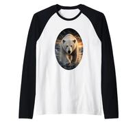 Ours Polaire Arctic Wildlife Coucher de Soleil Nature Amant d'ours Polaire Manche Raglan
