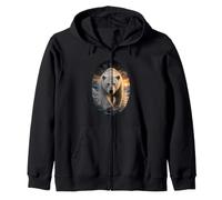 Ours Polaire Arctic Wildlife Coucher de Soleil Nature Amant d'ours Polaire Sweat à Capuche